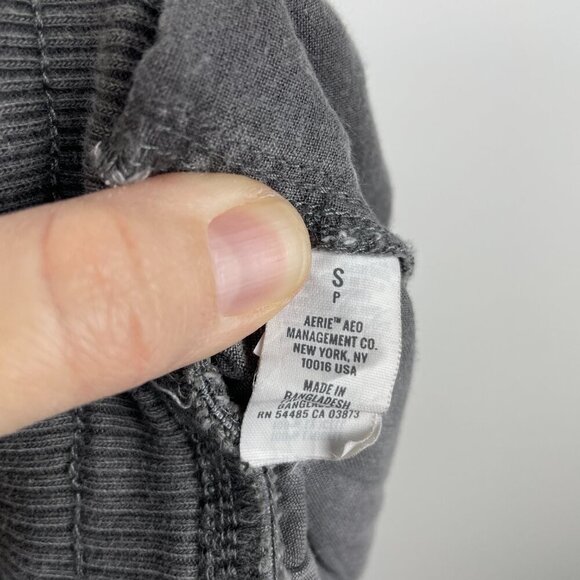 Aerie grey charcoal joggers cargo size SP relaxed fit lightweight - Picture 6 of 6